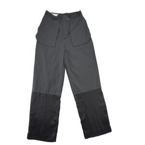 Zara Inside-Out Contrast Panel Trousers XS Black Avant Garde Streetwear Pants
